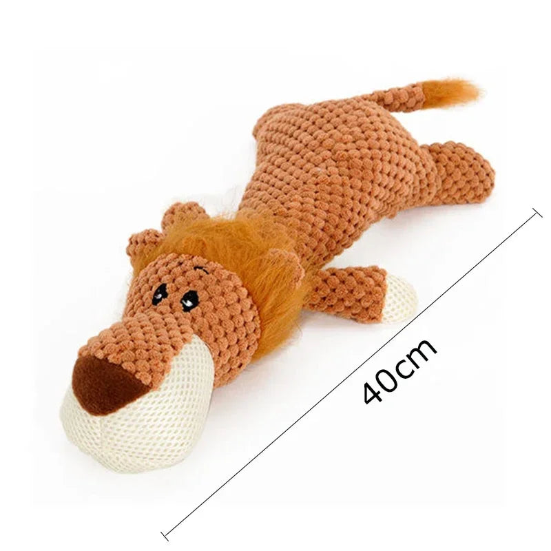 Plush Dog Toy for Large Dogs Durable Squeaky Chew Toy