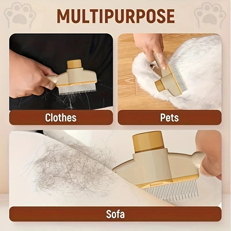 Self-Cleaning Pet Grooming Gloves Hair Remover & Massage Tool