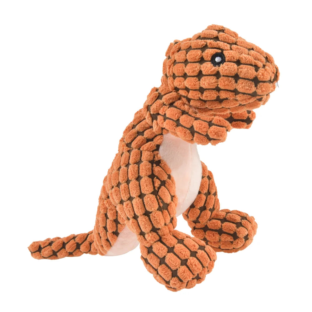 Plush Dinosaur Pet Toy Interactive Chew Toy for Small Dogs