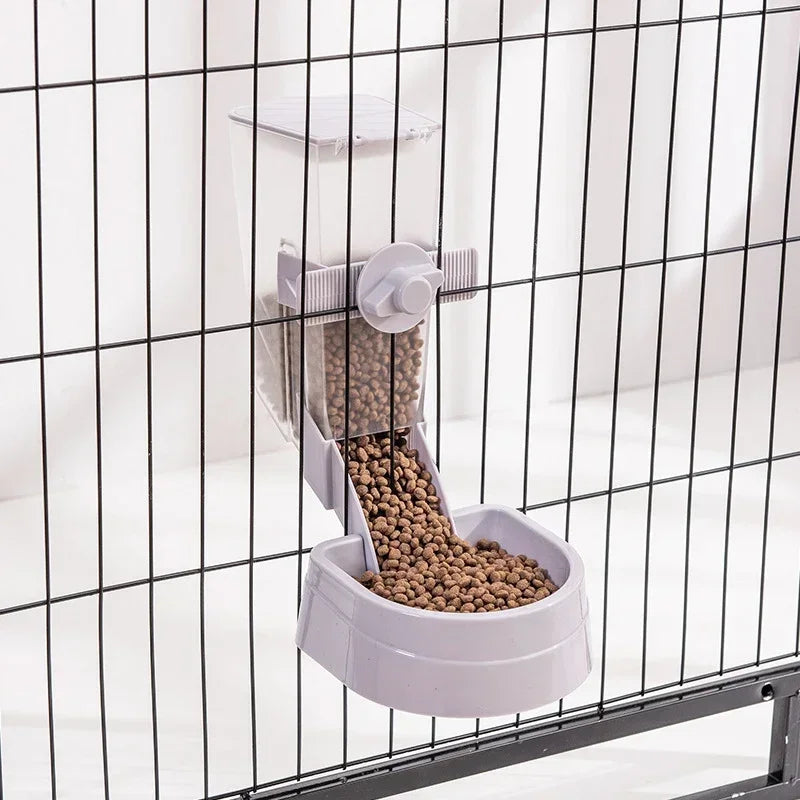 Automatic Hanging Pet Feeder & Water Bottle for Cats, Dogs & Rabbits