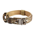 Tactical Nylon Dog Collar Metal Buckle for Medium & Large Dogs