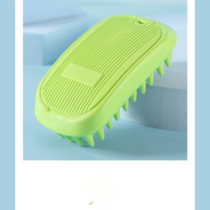 Pet Bath Brush Rubber Hair Removal & Grooming Massage Tool