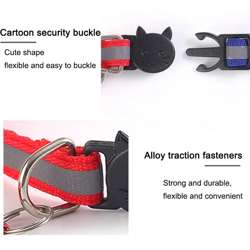10-Pack Cat Collars Adjustable Kitten Collar with Bell