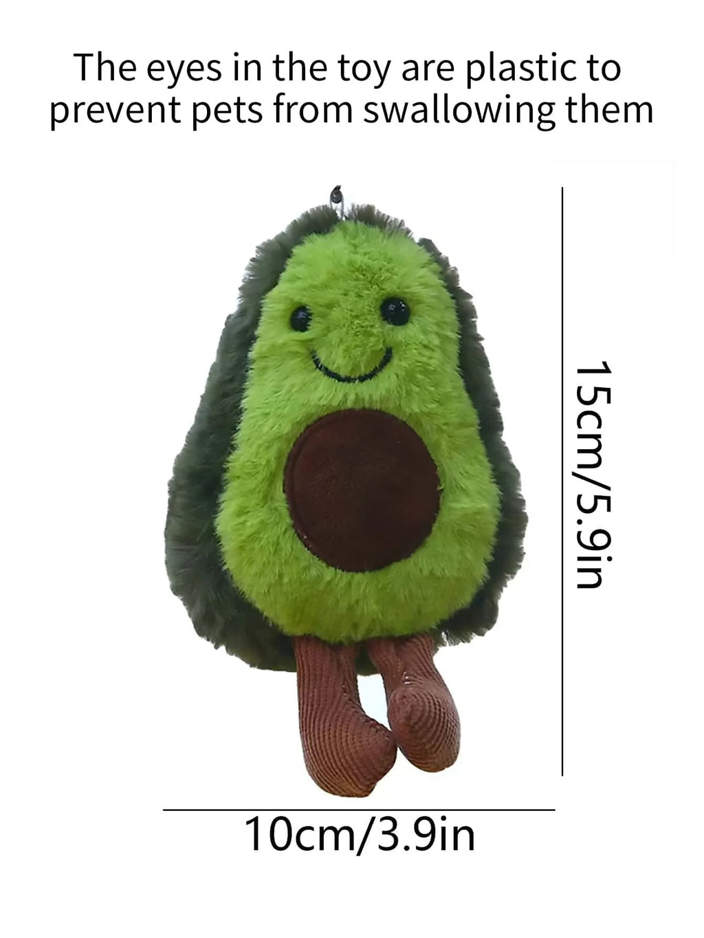 Avocado Plush Pet Toy Cute Companion for Small & Medium Dogs