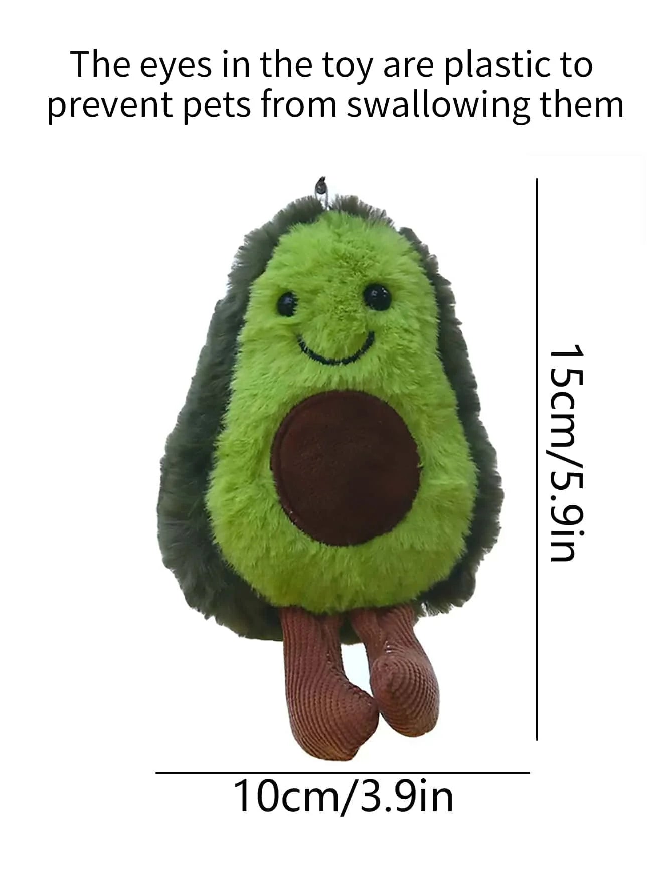 Avocado Plush Pet Toy Cute Companion for Small & Medium Dogs