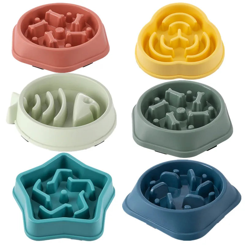 Pet Slow Feeder Bowl  Anti-Choke Non-Slip Dog & Cat Bowl
