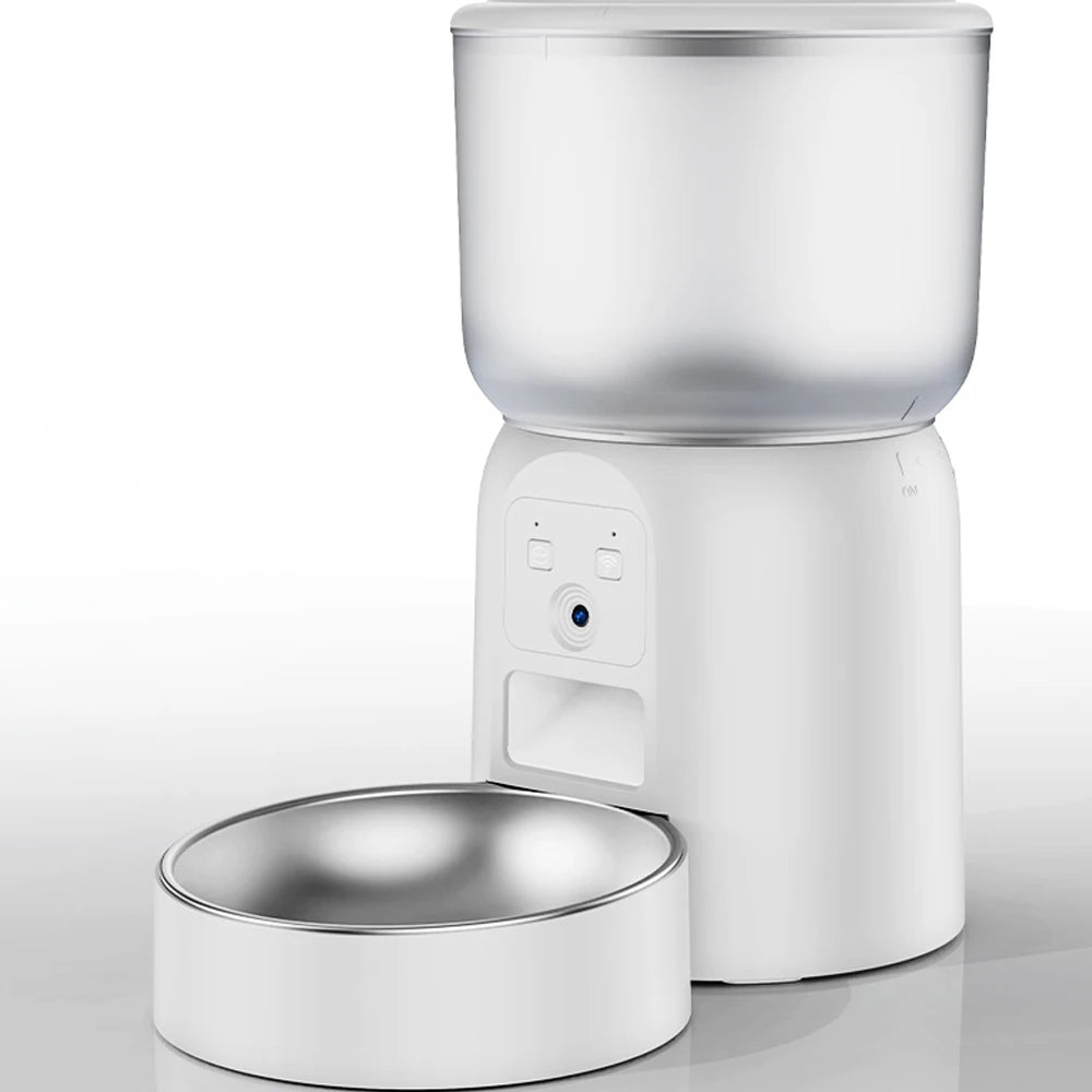 3L Pet Feeder with HD Camera & Stainless Steel Bowl  App Control