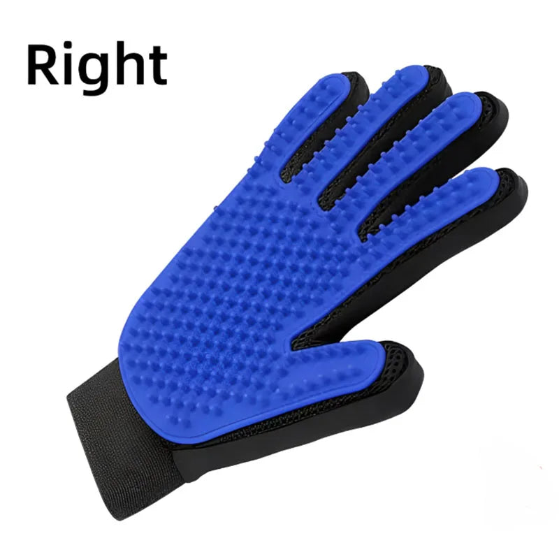 Pet Hair Glove Dog & Cat Grooming Deshedding Massage Brush