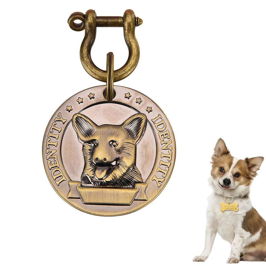 VIP Personalized Pet ID Tag Custom Engraved Nameplate Pendant