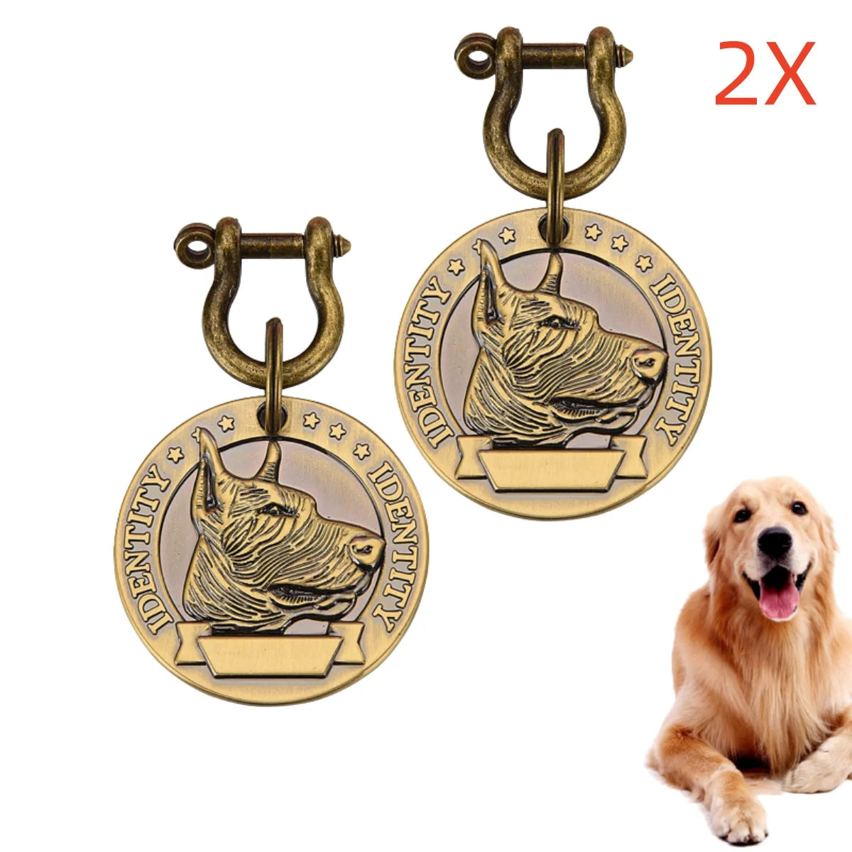 VIP Personalized Pet ID Tag Custom Engraved Nameplate Pendant