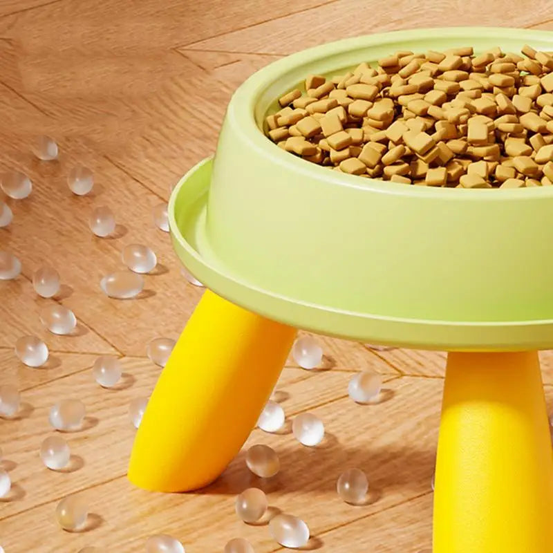 High-Legged Pet Feeding Bowl Anti-Vomit Raised Cat & Dog Feeder