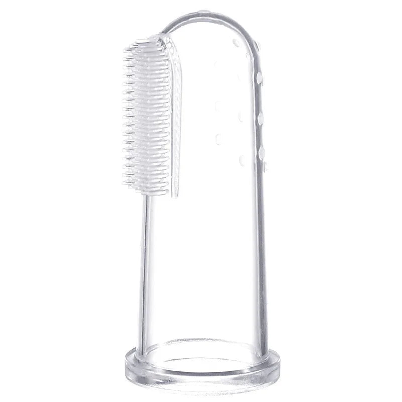 Pet Finger Toothbrush  Soft Silicone Teeth Care for Dogs & Cats