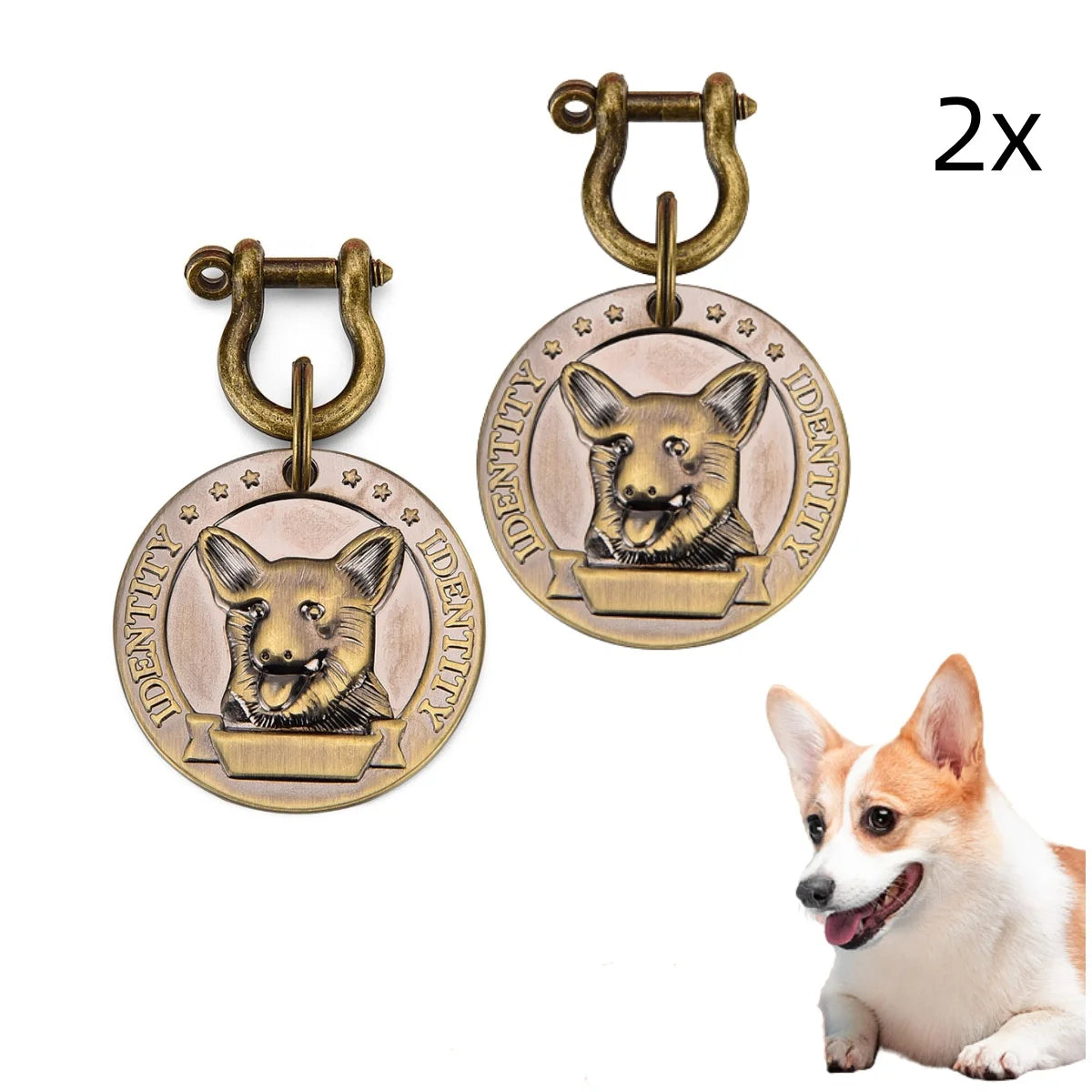 VIP Personalized Pet ID Tag Custom Engraved Nameplate Pendant