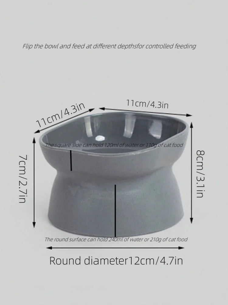 1Pc Pet Bowl  Water & Food Feeder for Cats and Small Dogs