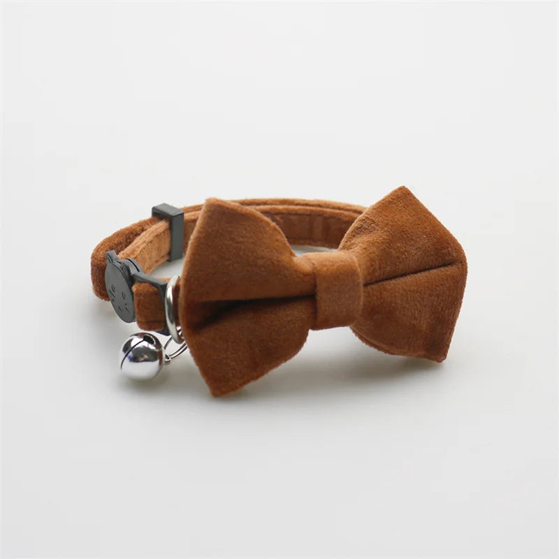 22-Pack Pet Bow Bell Collars  Adjustable Multicolor Cat & Dog