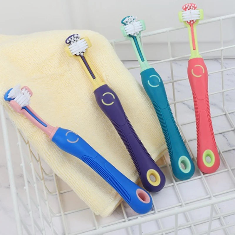 Pet Dental Care Kit Dog & Cat Toothbrush for Plaque Removal