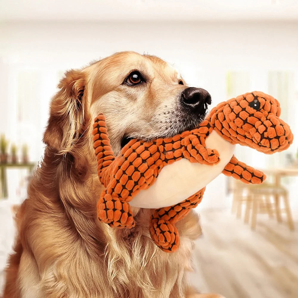 Plush Dinosaur Pet Toy Interactive Chew Toy for Small Dogs