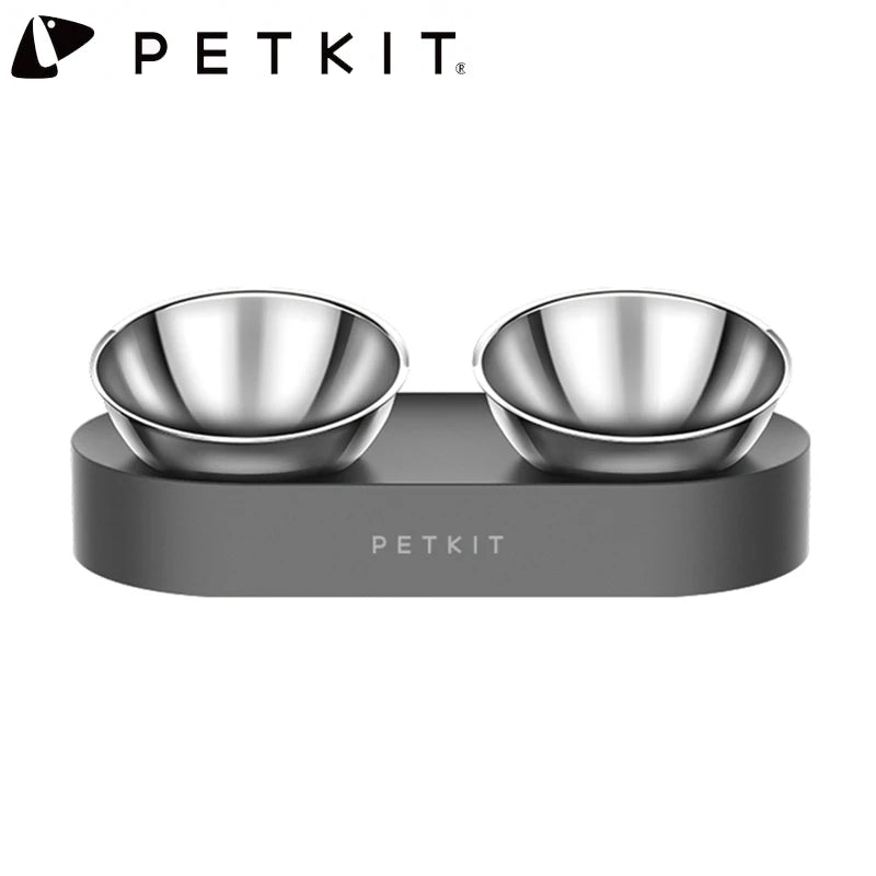 PETKIT Adjustable Double Pet Bowl  Cat & Dog Feeder with Water Cup