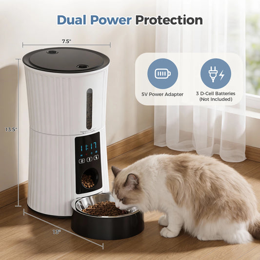 4L WiFi Smart Pet Feeder App Controlled Automatic Feeder