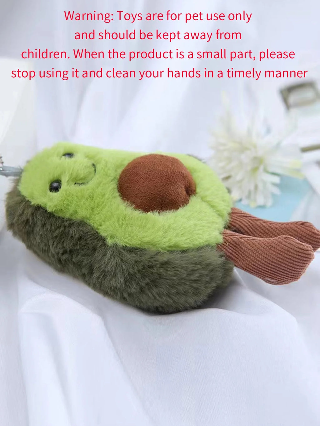 Avocado Plush Pet Toy Cute Companion for Small & Medium Dogs