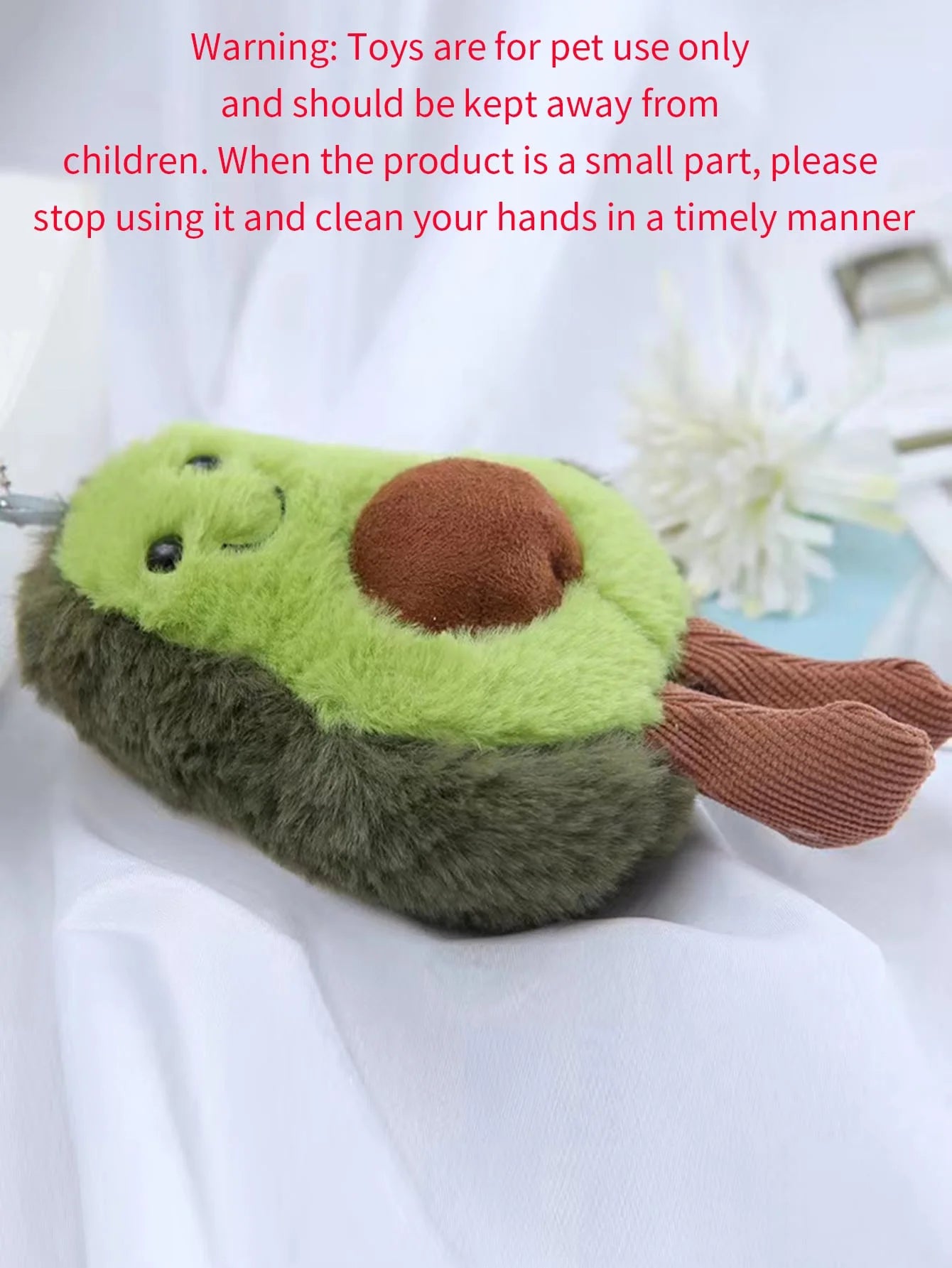 Avocado Plush Pet Toy Cute Companion for Small & Medium Dogs