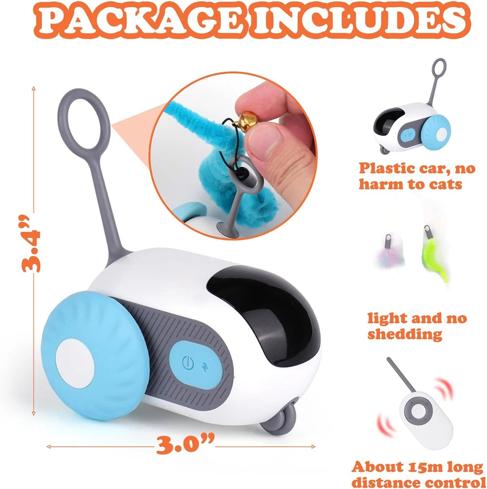 Smart Cat Toy Car  2-Mode Remote Controlled Interactive Pet Toy