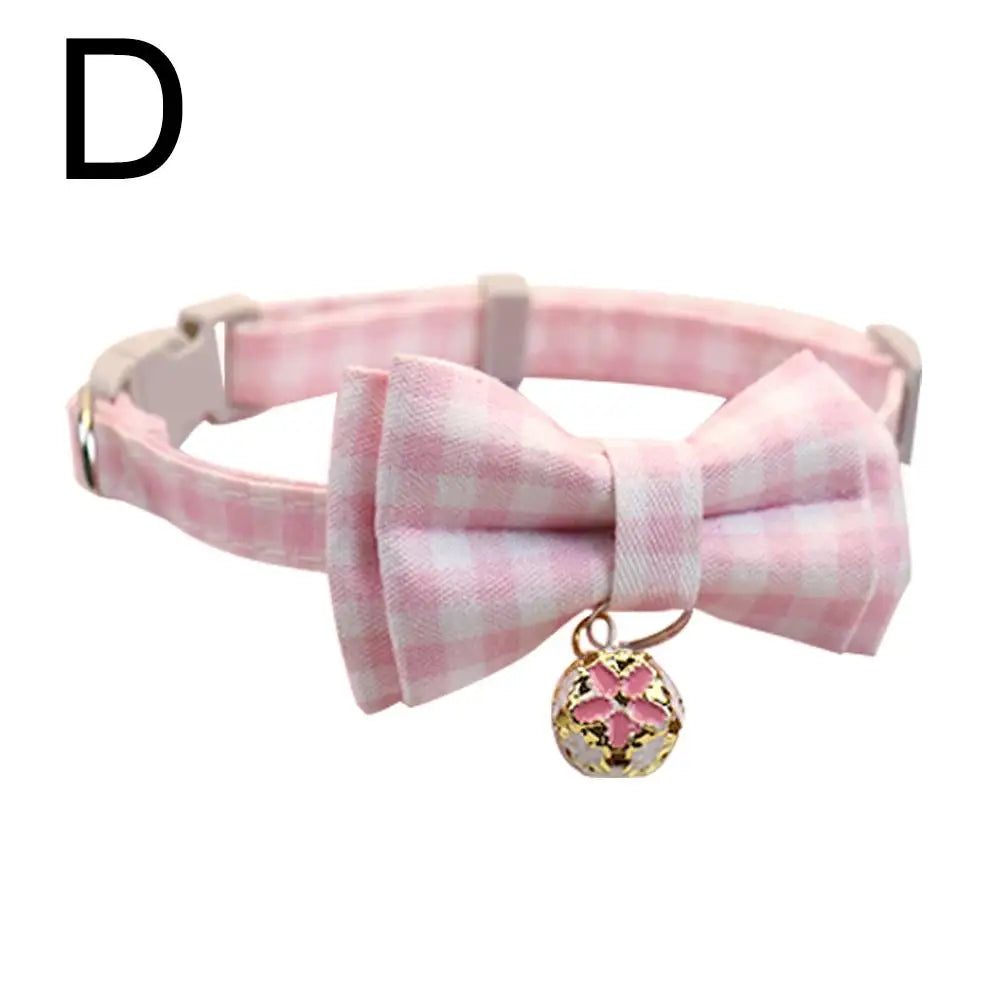Cat & Dog Bowknot Collar Adjustable Bunny Ear Personalized Pet Collar