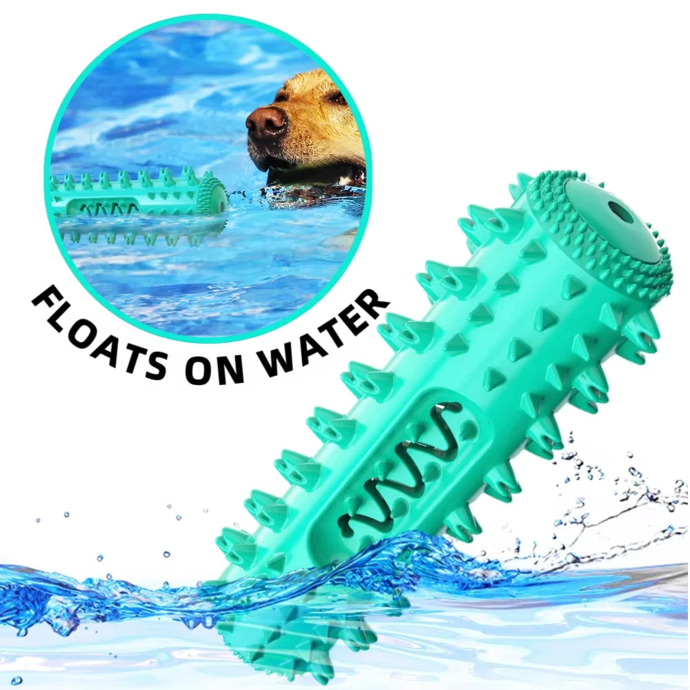 Rectangular Dog Chew Toy Soft Squeaky Teeth-Cleaning Toy