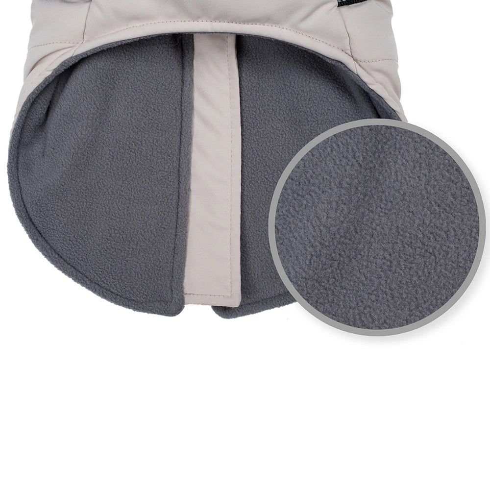 Winter Warm Dog Jacket with Harness Waterproof Pet Coat