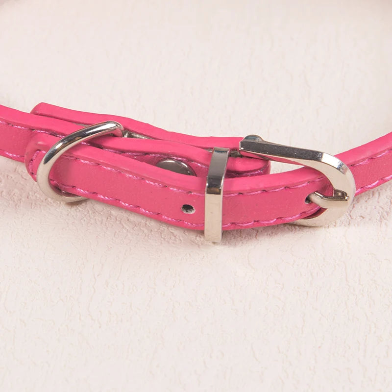 PU Leather Pet Scarf Adjustable Cat & Small Dog Neckerchief