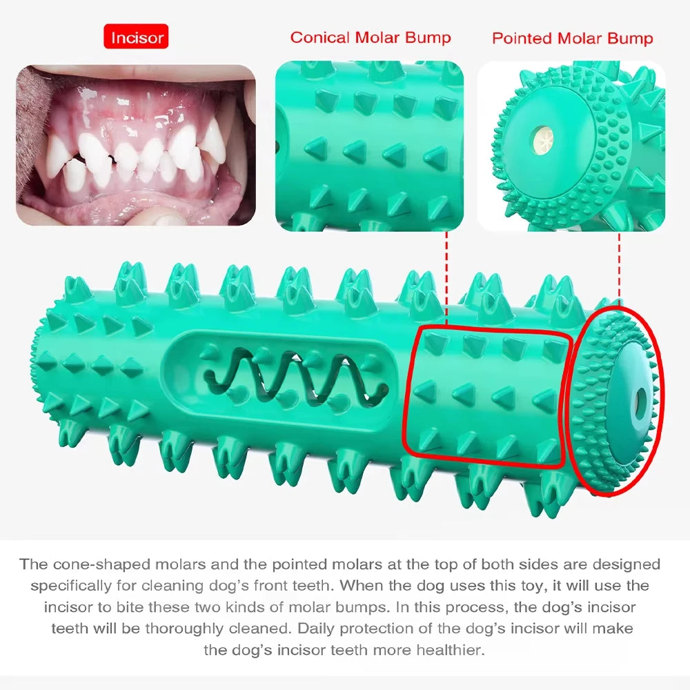 Rectangular Dog Chew Toy Soft Squeaky Teeth-Cleaning Toy