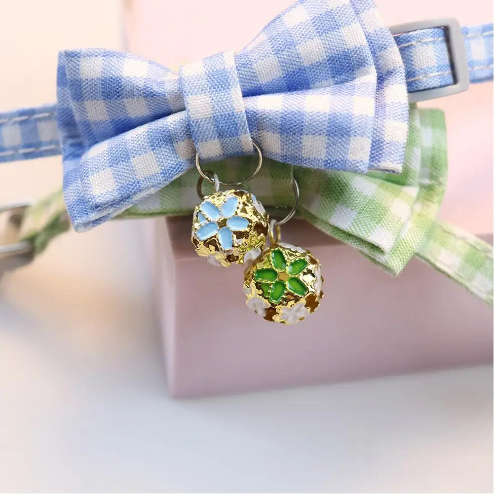 Cat & Dog Bowknot Collar Adjustable Bunny Ear Personalized Pet Collar