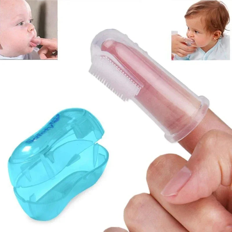 Pet Finger Toothbrush  Soft Silicone Teeth Care for Dogs & Cats