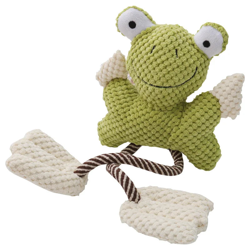 Interactive Plush Pet Toy Bite-Resistant Chew & Squeaky Toy