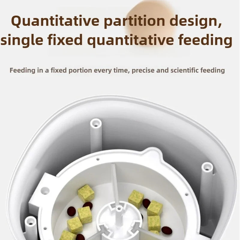 4L Smart Automatic Cat Feeder  Timer & Remote Control