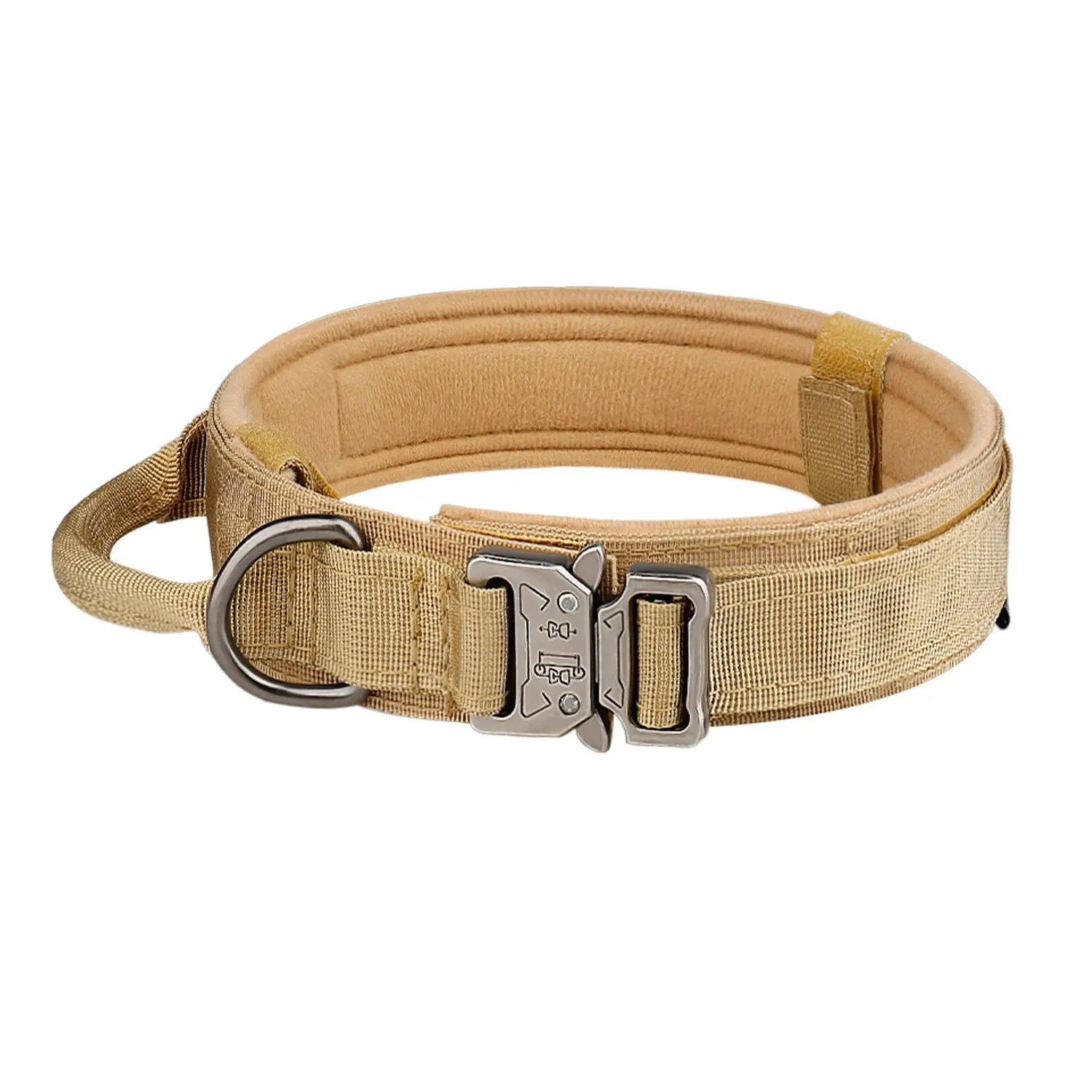 Tactical Nylon Dog Collar Metal Buckle for Medium & Large Dogs