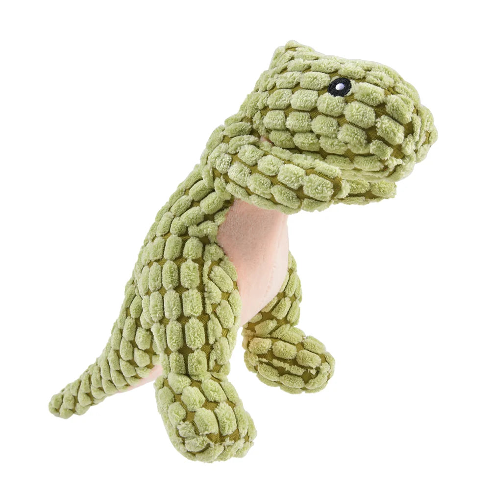 Plush Dinosaur Pet Toy Interactive Chew Toy for Small Dogs