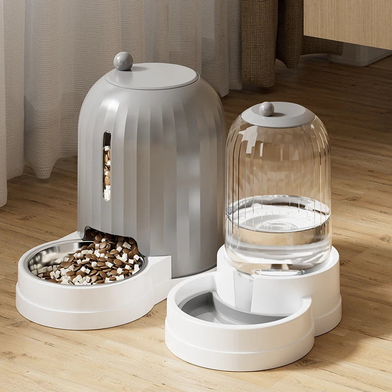 Automatic Pet Feeder & Water Dispenser  Large Capacity for Dogs & Cats