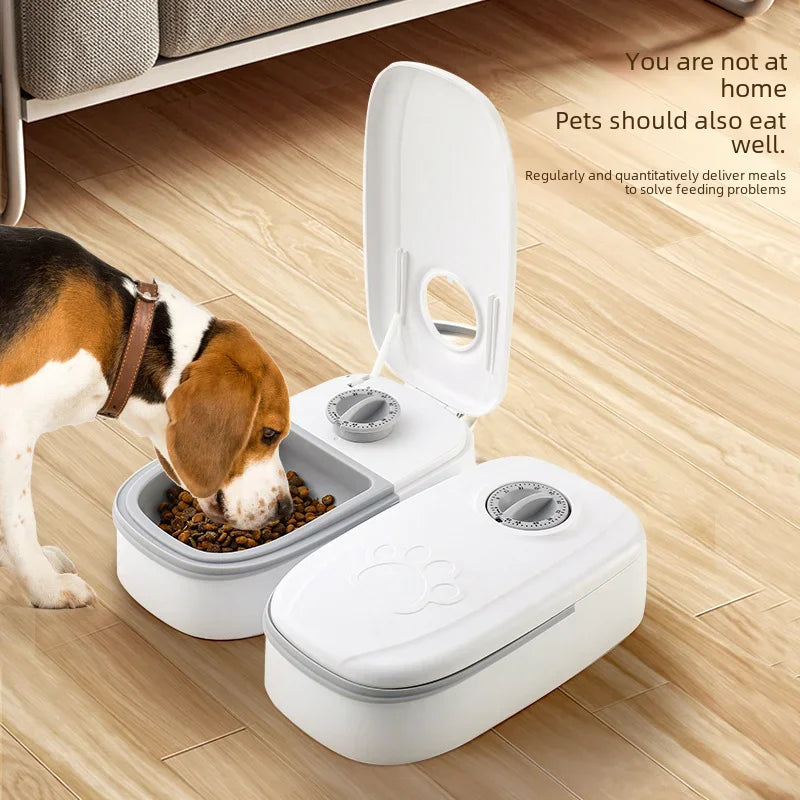 Smart Pet Bowl  Timed Cat & Dog Feeder for Wet & Dry Food