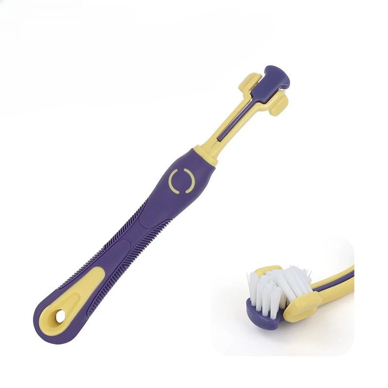 Pet Dental Care Kit Dog & Cat Toothbrush for Plaque Removal