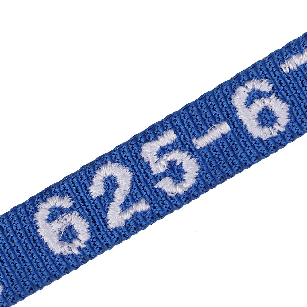 Custom Embroidered Cat & Dog Collar Adjustable Nylon ID Collar