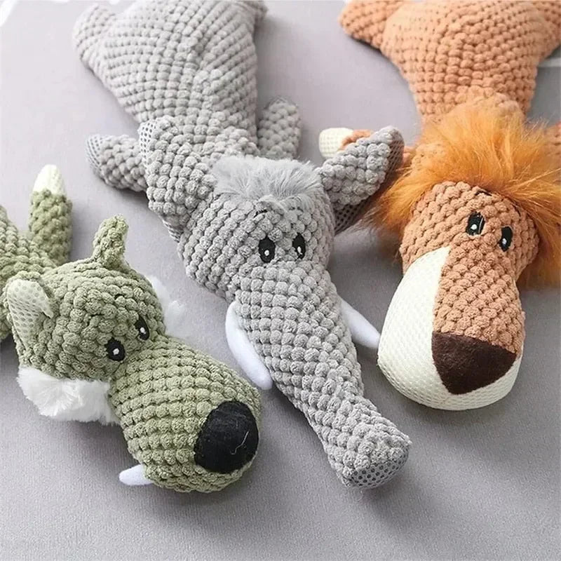 Plush Dog Toy for Large Dogs Durable Squeaky Chew Toy