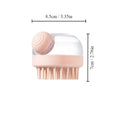 Pet Bath Brush with Shampoo Dispenser Soft Silicone Grooming Tool