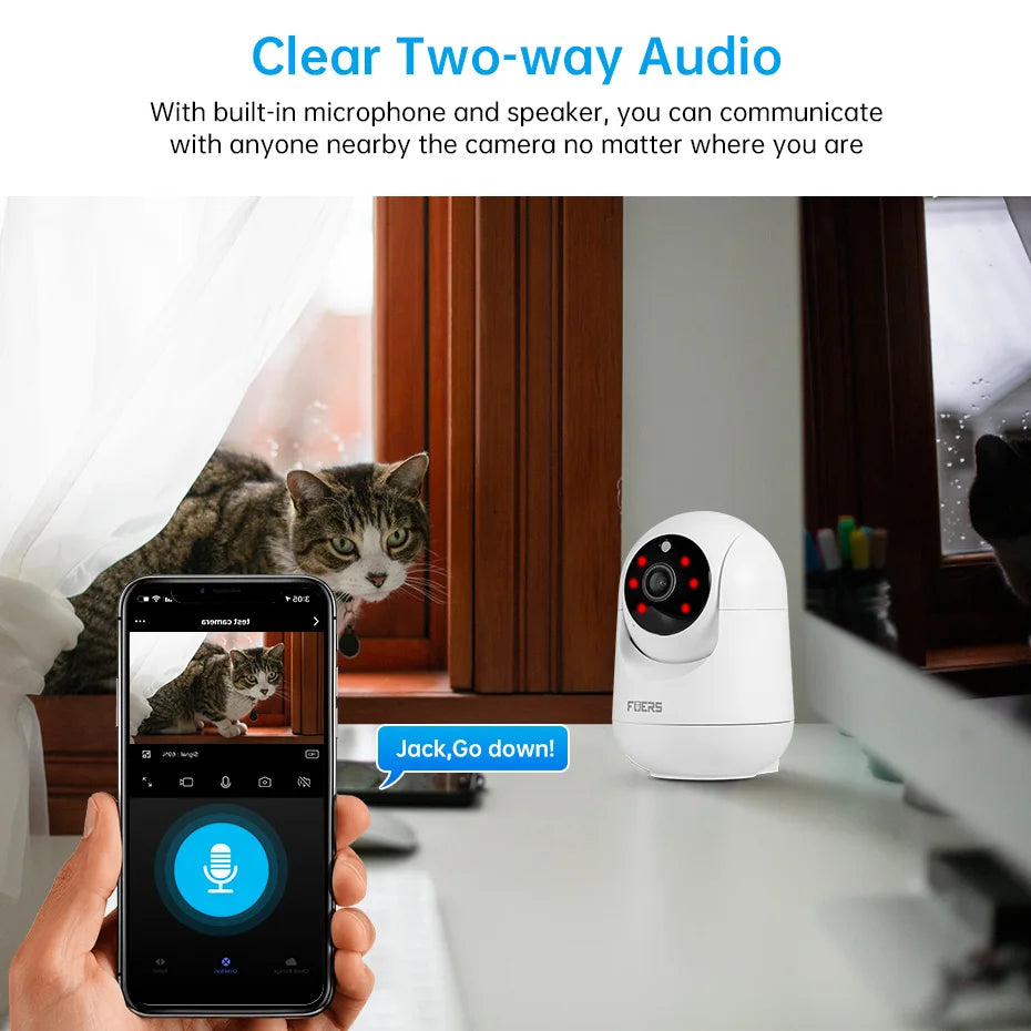 Tuya Smart 4K Pet Camera WiFi IP Camera with Night Vision