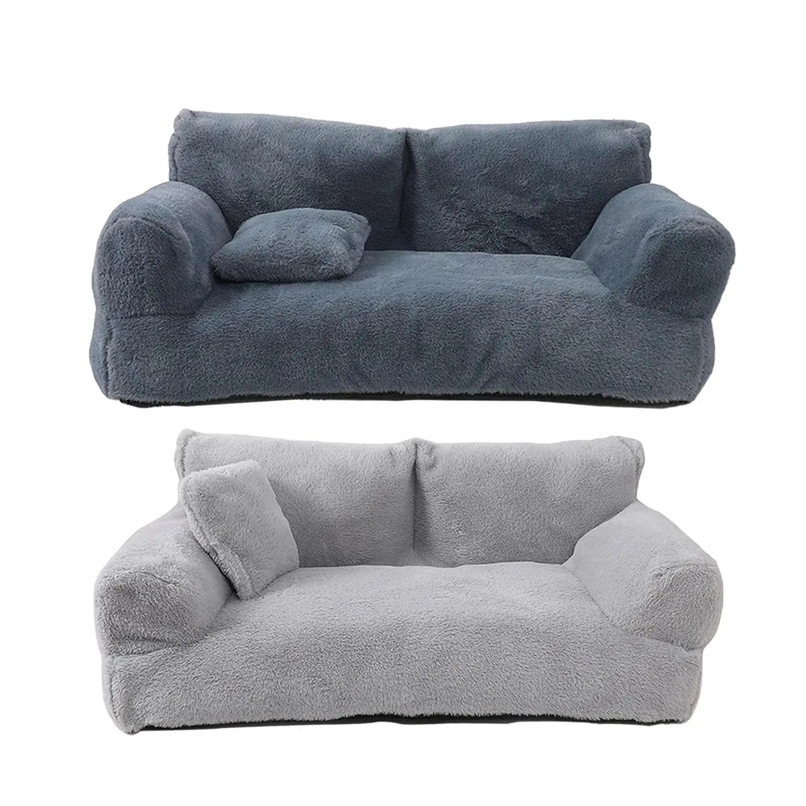 Pet Sofa Bed with Removable Cover Pet Supplies Versatile Plush Soft Wear